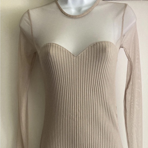 New Zara tulle rib knit dress - Picture 10 of 13